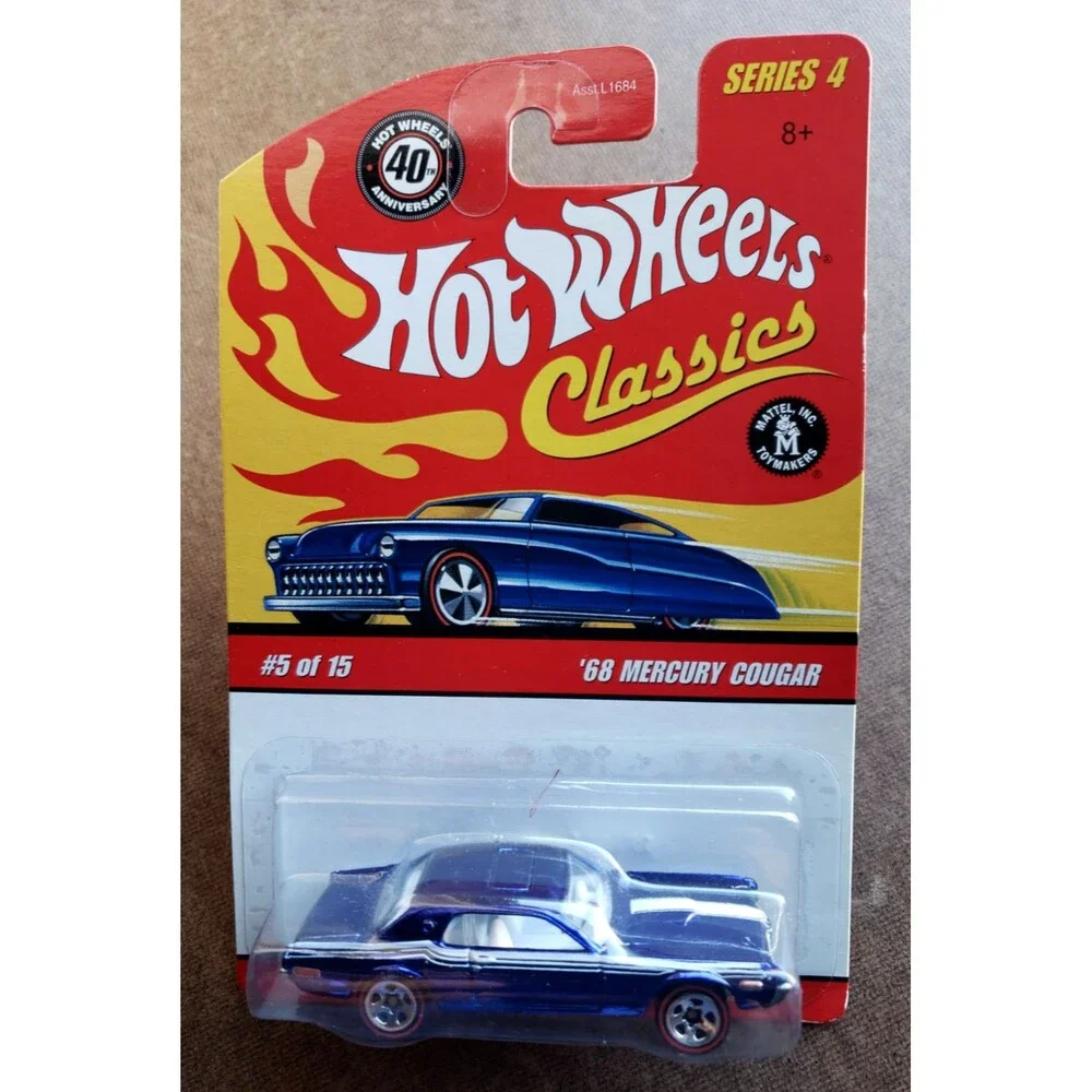 2008 Hot Wheels '68 MERCURY COUGAR Blue Classics Series 4 #5/15 1:64 Redline 5SP